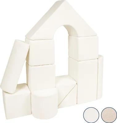Image de Jeu de 11 grands blocs en mousse, bukla Jeu de 11 grands blocs en mousse, bukla (couleur : cappuccino)