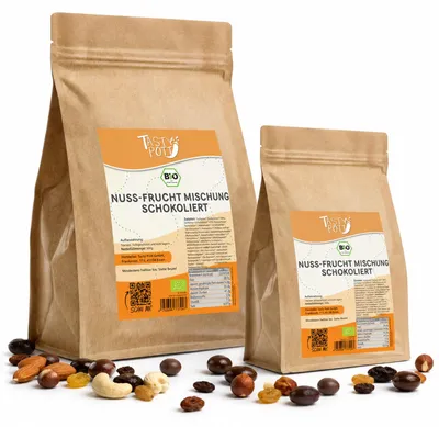 Produktbild von Tasty Pott Nuss-Fruchtmischung schokoliert - im Beutel - 500g