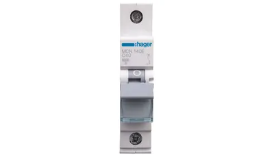 Immagine prodotto di Interruttore 1P C 40A 6kA AC MCN140E