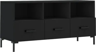 Obrázok produktu pre vidaXL TV skrinka čierna 102x36x50 cm Drevo Materiál