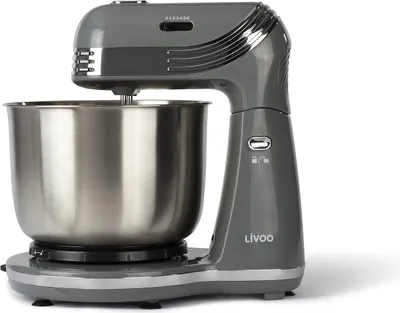Image de Robot pâtissier multifonction 3l 250w gris - Livoo - DOP137G -