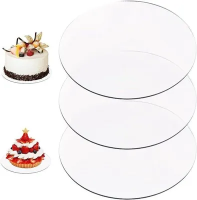 Produktbild von Runde Acryl-Taartborden 16cm transparent