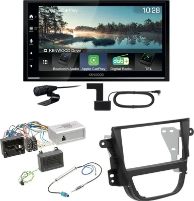 Produktbild von Kenwood DMX7722DABS Android Auto CarPlay Bluetooth Einbauset für Opel Mokka A