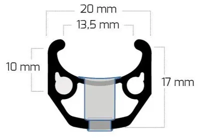 Immagine prodotto di Cerchio Rigida Ryde 28 Chrina Alu 20mm 36 14