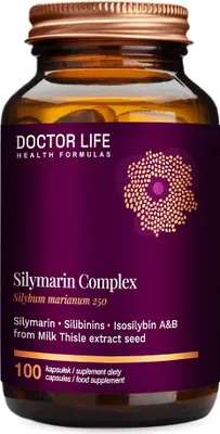 Zdjęcie produktu dla Doctor Life Silymarin Complex Ekstrakt z nasion ostropestu plamistego 250mg, 100 kapsułek