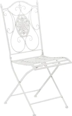 Produktbild von CLP Gartenstuhl Sibell  Eisen, klappbar, verzierter Jugendstil weiß
