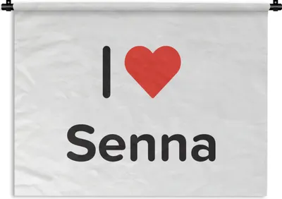 Produktbild von MuchoWow® Wandteppich Wandbehang Ich liebe - Senna - Mädchen 150x112 cm Tapisserie Dekoration Wandtuch - Wanddecke - Wandteppiche