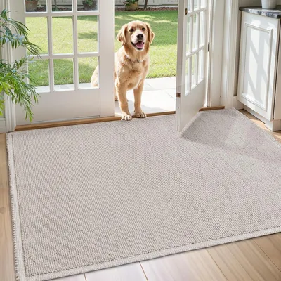 Immagine prodotto di Tappetino interno, dimensioni 120x180 cm, lavabile, pieghevole, color beige