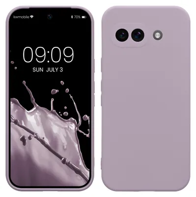 Produktbild von kwmobile Handyhülle für Google Pixel 9a Hülle - weiches Handy Silikon Case - Schutzhülle Cover - Lavendel