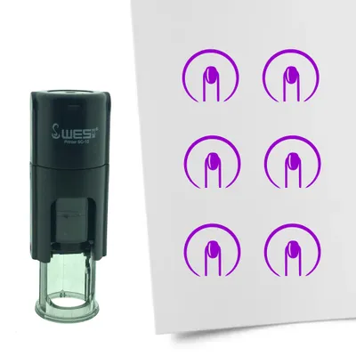 Produktbild von CombiCraft Selbstfärbender Stempel 'Nagel' in der Farbe Lila, Ø10mm