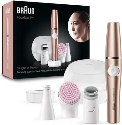 Zdjęcie produktu dla Braun FaceSpa Pro 921, Brąz, Biały, 10 pęset(y), Podbródek, Czoło, Górna warga, 1 h