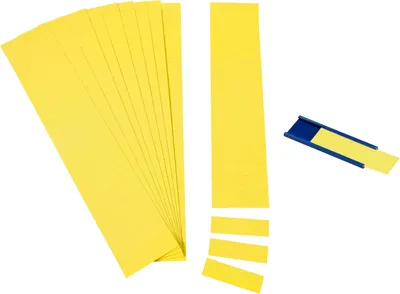 Produktbild von Einsteckkarten für 34mm Einsteckschiene 70x32mm zitrone VE=90 Stück