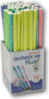 Zdjęcie produktu dla Ołówek trójkątny pastelowy Gwiazdki (72szt)PENMATE