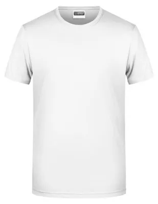 Produktbild von James and Nicholson - "Basic" T-Shirt für Herren LT2608 (XXL) (Weiß)