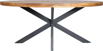 Produktbild von Bolt Edge Esstisch - Oval - 4 Personen - Mangoholz - 260x120x77cm