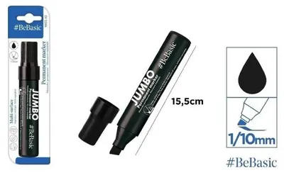 Immagine prodotto di Pennarello indelebile jumbo nero 1/10 mm - BeBasic