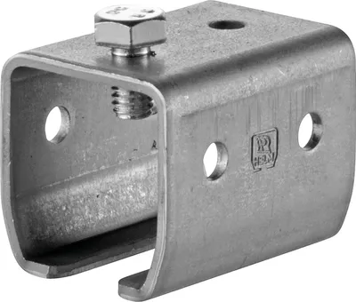 Image de Woelm manchon à emboîter 1104 adapté au profil 100 nu avec contre-vis supérieure - 110410