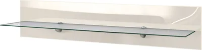 Produktbild von Vladon Wandregal Bari, Germany, in Creme Hochglanz - Modernes Schweberegal (98 x 20 x 19 cm)