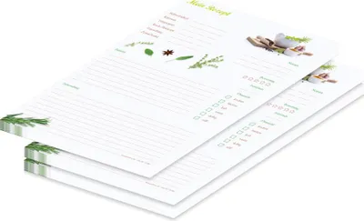 Produktbild von PRICARO Rezeptblock "Gewürze", A4, 25 Blatt, 3 Stück