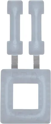 Kunststoff-Gurtschnallen 100 Stück, 13 mm, Weiß