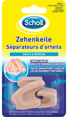 Image de Scholl 26218 Scholl Zehenschutz Zehenkeile 26218 beige, 3 St.