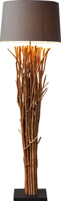 Produktbild von Lampe Stehlampe 175cm Holz Natur Grau Holzlampe Unikat Treibholz Leuchte