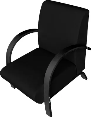 Produktbild von Sessel Polstersessel Stuhl Sofa Einsitzer Beistellsessel Stoffbezug Schwarz