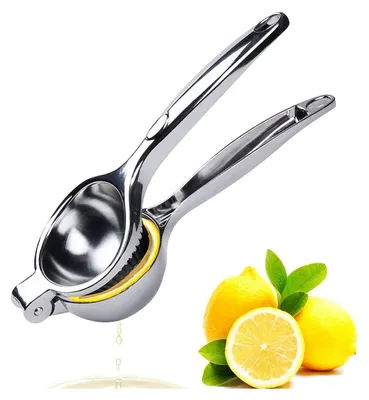 Produktbild von 7 cm Zitronenpresse Handpresse, Zitruspresse Manuell, Anti-Ätzmittel, Durchmesser Lemon Squeezer, Schweres Saftpresse Manuell für Bar, Küche, Restaurant, Langlebig