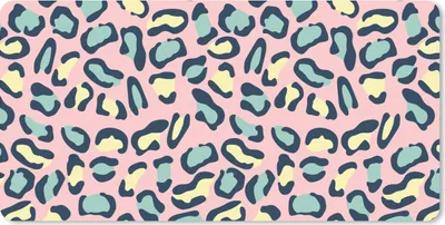 Produktbild von MuchoWow® Schreibtischunterlage Leopard - Pastell - Tiere - Muster 80x40 cm - XXL Mauspad - Gaming Mauspad