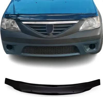 Produktbild von Motorhaube Deflektor Insekten Steinschlagschutz für Dacia Logan 2005-2012 Dunkel