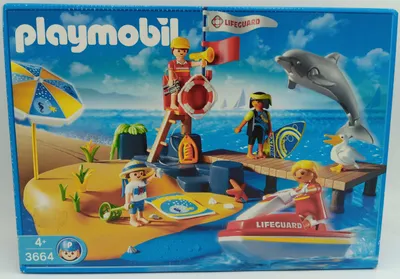 Produktbild von PLAYMOBIL 3664 Strandwache mit Jetski und Delphin