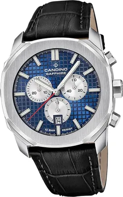 Produktbild von Candino Leder Herren Uhr Chronograph Sport Armbanduhr schwarz Sport D2UC4747/1