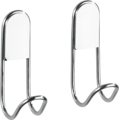 Produktbild von WENKO Wand Haken 2er Set Chrom Classic Bad Bad Gäste WC Küchen Handtücher