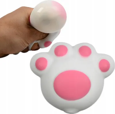 Image de XXL Squishy Patte Jouet anti-stress Animal en peluche Patte de chat Réduction du stress 8 cm