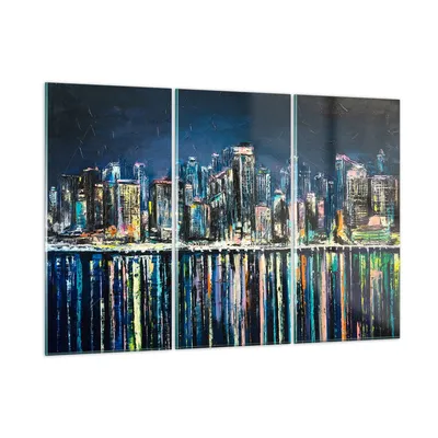Produktbild von Bilder auf glas - Stadt Aussicht Wasser - 165x110cm - Glasbilder - Wandbilder - Kunstdruck - zum Aufhängen bereit - Wanddekoration aus Glas - Glas Bilder - Wandbild auf Glas - GCE165x110-3461