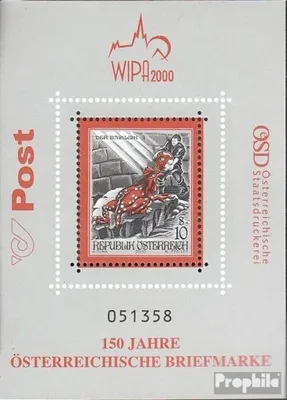 Produktbild von Briefmarken Österreich 2000 Mi Block13 (kompl.Ausg.) gestempelt Philharmonie Wien