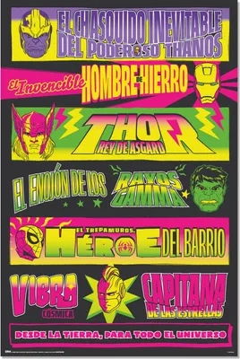 Produktbild von Erik Editores Marvel Wrestling Plakat One Size