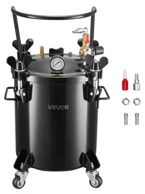 Produktbild von VEVOR Druckbehälter, 20 L Drucktank aus Stahl mit 2 Anschlüssen (EU/AU) für Heim