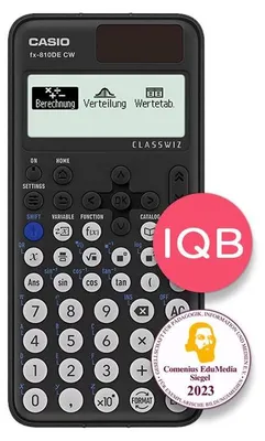 Produktbild von Casio FX-810DE CX, Tasche, Wissenschaftlicher Taschenrechner, 12 Ziffern, Akku, Schwarz