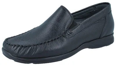 Produktbild von WALDLÄUFER Herko Herren Slipper schwarz Hirsch - Größe: UK 10