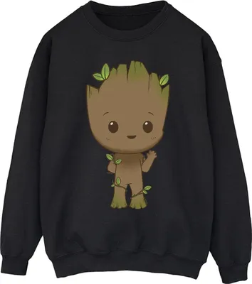 Produktbild von Marvel - "I Am Groot" Sweatshirt für Herren BI36184 (3XL) (Schwarz)