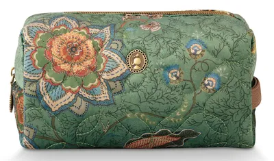 Immagine prodotto di Pip Studio borsa da toilette Coco Cosmetic Bag Mumbai Morning Green verde scuro
