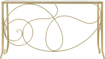 Immagine prodotto di Console Console Art 140 x 40 x 80 cm Metallo Specchio MDF Oro