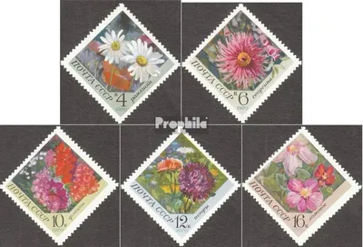 Produktbild von Briefmarken Sowjetunion 1970 Mi 3818-3822 (kompl.Ausg.) postfrisch Gartenblumen
