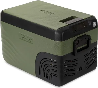 Produktbild von YOLCO KX30 Green Kompressor Kühlbox 30L – Dual-Zone Auto & Camping Kühlschrank mit App-Steuerung, 12/24V & 230V