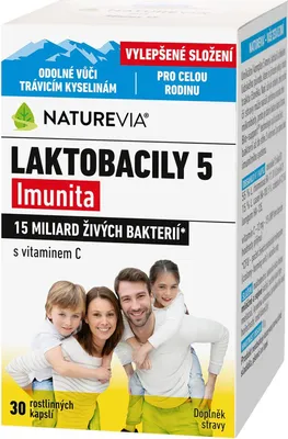 Productafbeelding van NatureVia Lactobacilly 5 Immunita, 30 capsules
