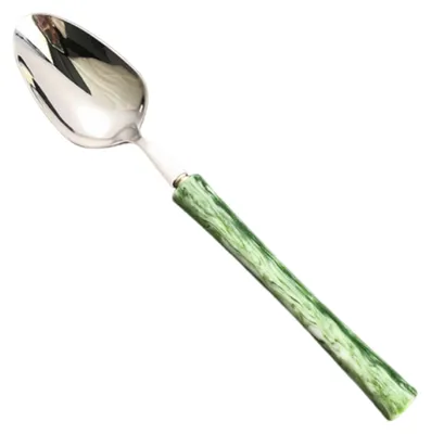 Produktbild von Besteckset aus Edelstahl 304 mit Griff, Messer, Gabel und Löffel, elegantes westliches Besteck, spülmaschinenfest, für Zuhause und Restaurant