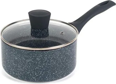 Produktbild von Famanu Stahlpfanne 18 cm - mit Glasdeckel und antihaftbeschichteter Oberfläche
