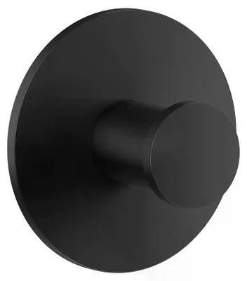Produktbild von Smedbo DOT - Haken. Schwarz. Selbstklebend. Diameter 45 mm. TB355