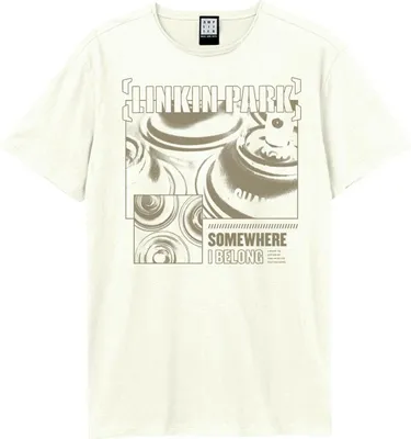 Image de Amplified - "Somewhere I Belong" T-Shirt für Herren/Damen Uni GD2835 (XXL) (Altweiß)